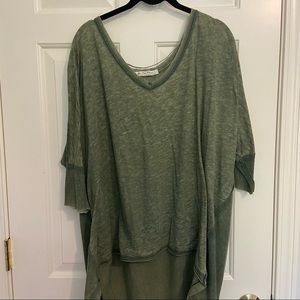 We The Free Casual High Low Blouse